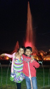 At the Buckingham Fountain